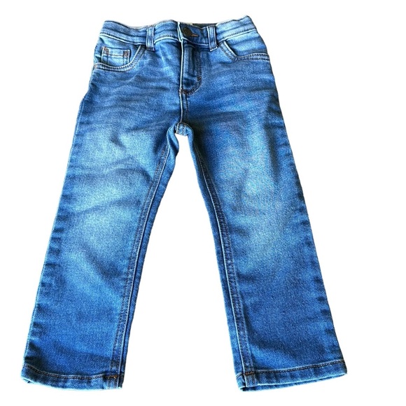 Okie Dokie Toddler Girls Adjustable Waist Straight Leg Jean Blue 24M - Picture 10 of 10